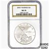 Image 1 : 2005 US Marine Commem Silver Dollar NGC MS70