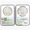 Image 2 : [2] Morgan Silver Dollars NGC MS63 [1884-O, 1887]