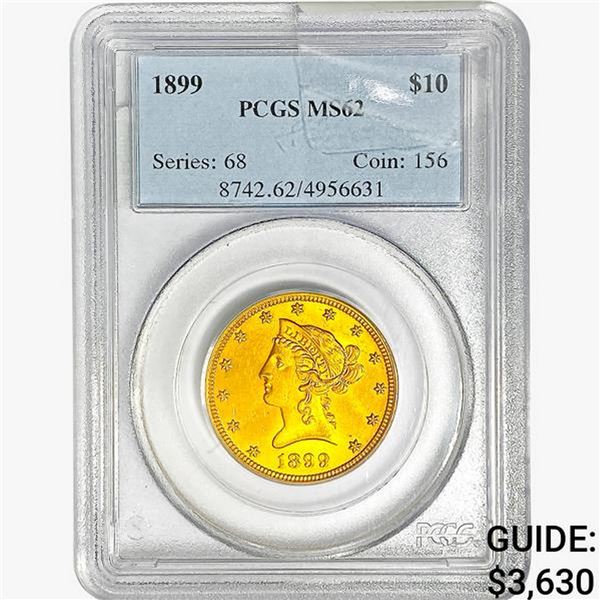 1899 $10 Gold Eagle PCGS MS62