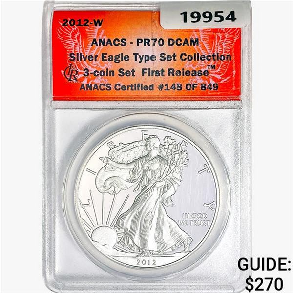 2012-W Silver Eagle ANACS PR70 DCAM 1st Releases