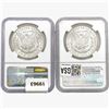 Image 2 : [2] Morgan Silver Dollars NGC MS63 [1885-O, 1887]
