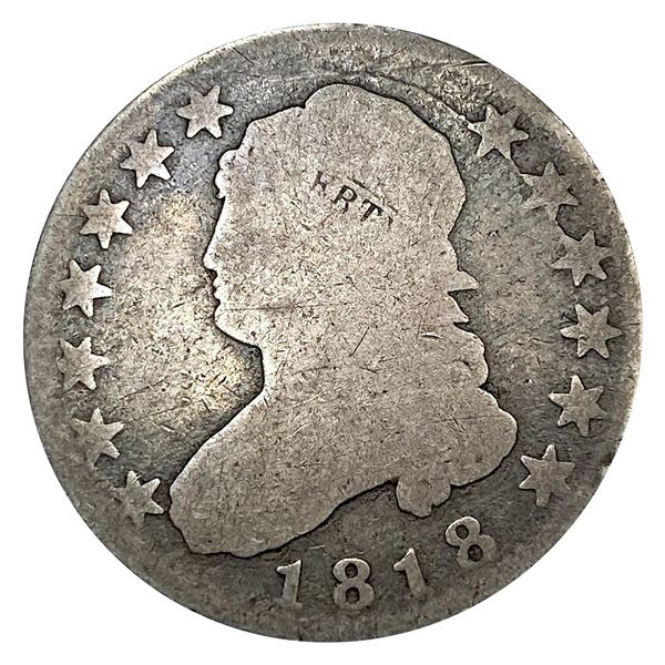 1818 Capped Bust Quarter NICELY CIRCULATED