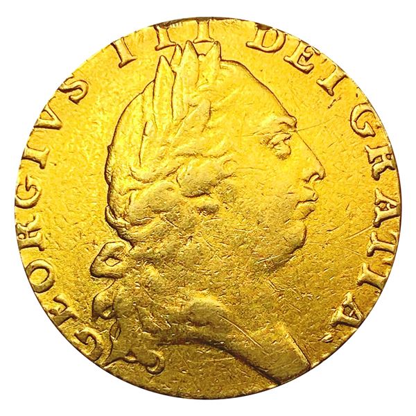 1791 G. Britain .2462oz Gold Guinea LIGHTLY CIRCUL