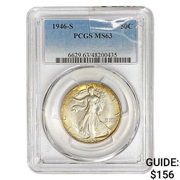 1946-S Walking Liberty Half Dollar PCGS MS63