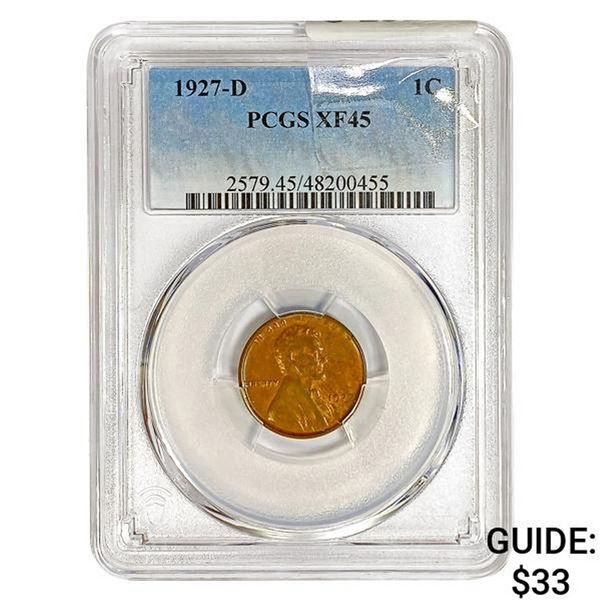 1927-D Wheat Cent PCGS XF45