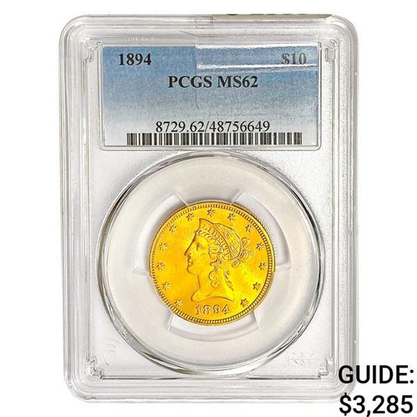 1894 $10 Gold Eagle PCGS MS62