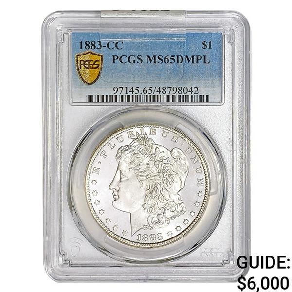 1883-CC Morgan Silver Dollar PCGS MS65 DMPL