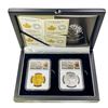 Image 1 : 2021 2PC Can 1oz Gld/slv UHR Peace NGC PF70 FDPBC