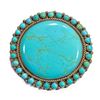 Image 2 : Turquoise Broach & Gemstones