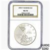 Image 1 : 2005 US Marine Corp SILV Comemm Dollar NGC MS70