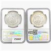 Image 2 : [2] Morgan Silver Dollars NGC MS63 [1884-O, 1885-O