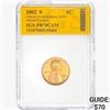 Image 1 : 2002-S Lincoln Memorial Cent SGS PR70 CAM
