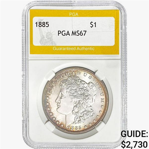 1885 Morgan Silver Dollar PGA MS67