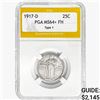 Image 1 : 1917-D Standing Liberty Quarter PGA MS64+ FH Ty 1