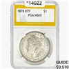 Image 1 : 1878 8TF Morgan Silver Dollar PGA MS65