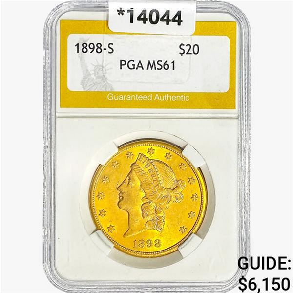 1898-S $20 Gold Double Eagle PGA MS61