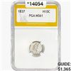 Image 1 : 1837 Seated Liberty Half Dime PGA MS61