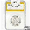 Image 1 : 1856-O Seated Liberty Quarter PGA MS63+