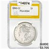 Image 1 : 1890-CC Morgan Silver Dollar PGA MS64