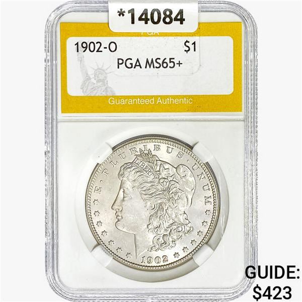 1902-O Morgan Silver Dollar PGA MS65+