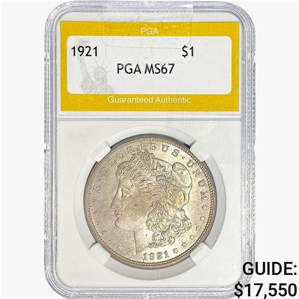 1921 Morgan Silver Dollar PGA MS67