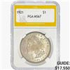 Image 1 : 1921 Morgan Silver Dollar PGA MS67