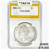 Image 1 : 1882-CC Morgan Silver Dollar PGA MS68