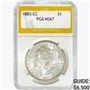 Image 1 : 1883-CC Morgan Silver Dollar PGA MS67