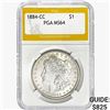 Image 1 : 1884-CC Morgan Silver Dollar PGA MS64
