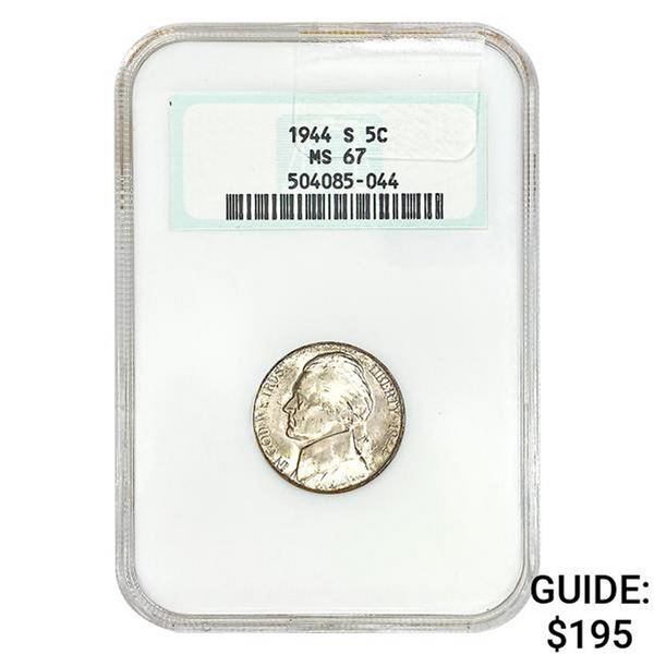 1944-S Jefferson Nickel NGC MS67