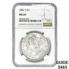 Image 1 : 1881-S Morgan Silver Dollar NGC MS65