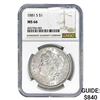 Image 1 : 1881-S Morgan Silver Dollar NGC MS66