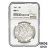 Image 1 : 1881-S Morgan Silver Dollar NGC MS66