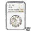 Image 1 : 1941 Walking Liberty Half Dollar NGC MS66+