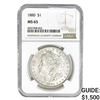 Image 1 : 1880 Morgan Silver Dollar NGC MS65