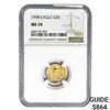 Image 1 : 1998 $5 1/10oz. American Gold Eagle NGC MS70