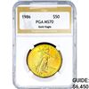 Image 1 : 1986 US 1oz Gold $50 Eagle NGC MS70