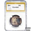 Image 1 : 1861 Seated Liberty Half Dollar NGC MS65