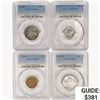 Image 1 : [4] 1926-1948 US Varied Coinage PCGS MS/XF