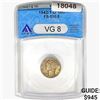 Image 1 : 1942/1-D Mercury Silver Dime ANACS VG8 FS-010.8