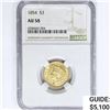 Image 1 : 1854 $3 Gold Piece NGC AU58