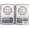 Image 2 : [2] Franklin Half Dollars NGC PF67 1962-1963