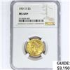 Image 1 : 1901-S $5 Gold Half Eagle NGC MS64+