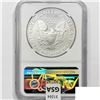 Image 2 : 1993 American 1oz Silver Eagle NGC PR69 UC