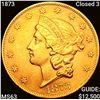 Image 1 : 1873 Closed 3 $20 Gold Double Eagle CHOICE BU