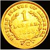 Image 2 : 1853-C Rare Gold Dollar CHOICE BU