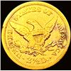 Image 2 : 1856 $2.50 Gold Quarter Eagle CLOSELY UNCIRCULATED