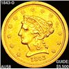 1843-O $2.50 Gold Quarter Eagle CHOICE AU