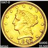 1847-O $3 Gold Piece UNCIRCULATED