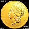 1850-O $20 Gold Double Eagle UNCIRCULATED